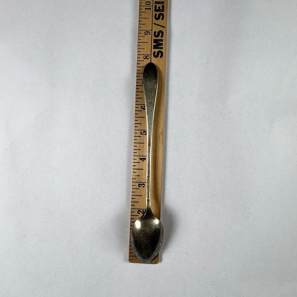 Vintage Wallingford Co No 29 Silverplate Teaspoons Set of 6 Monogram S 1900-1920